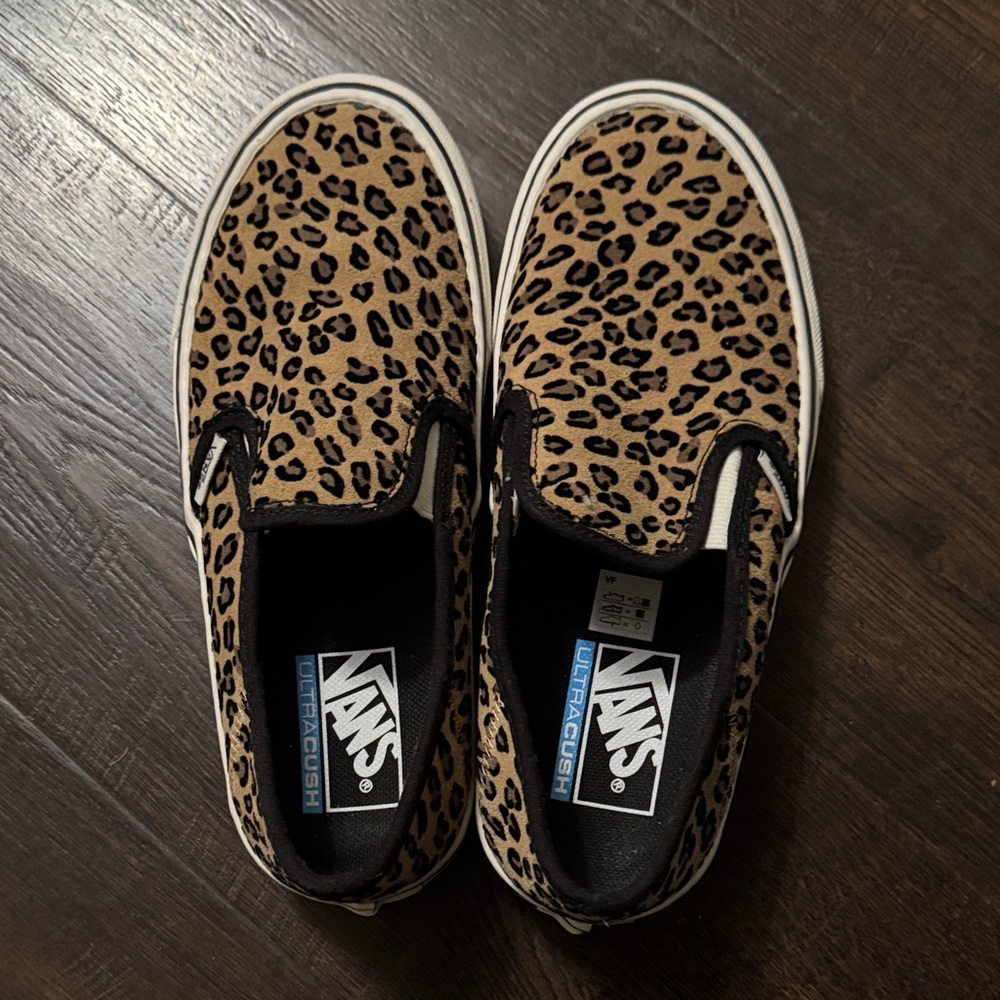 Vans Animal Print Slip-On Sneakers